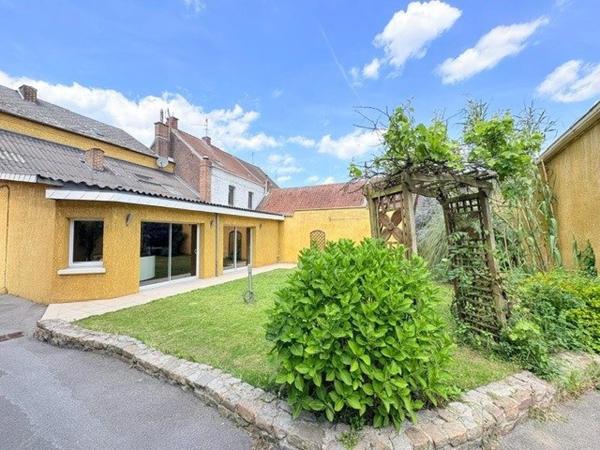 ENSEMBLE IMMOBILIER À SAINT-SAULVE – HABITATION & LOCAL PROFESSIONNEL & DOUBLE GARAGE