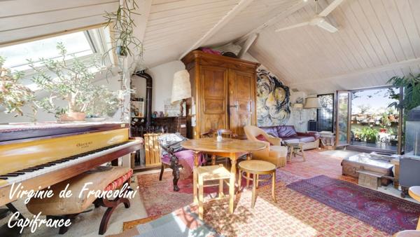 Saint-Mandé-A vendre appartement 5ème et dernier étage-84m2 au sol-terrasse-traversant-Cave- métro L1 et L8