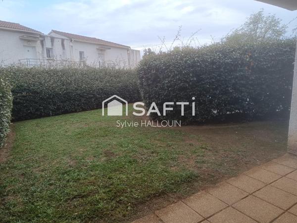 Appt T2 bord de mer avec jardin 86m², parking privé