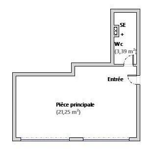 Grand studio avec vaste terrasse