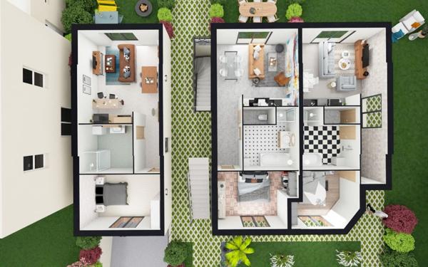 Appartement à vendre    2 pièces •  Venette