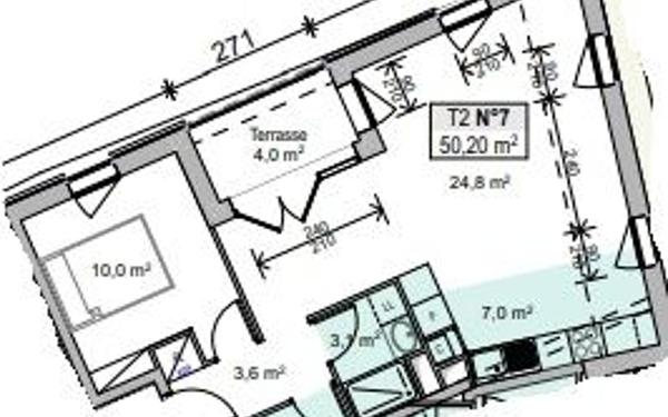 Appartement à vendre    2 pièces • 50 m2 Limoges