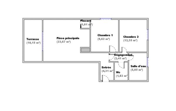 Appartement à vendre 3 pièces 60 m² Sainte-Foy-lès-Lyon