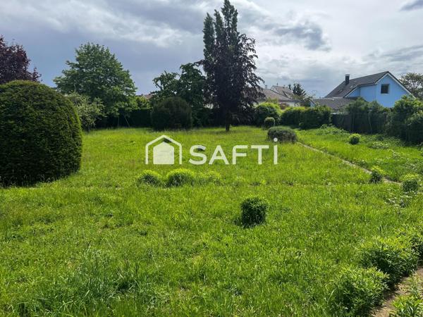 Terrain viabilisé de 887 m² à Colmar