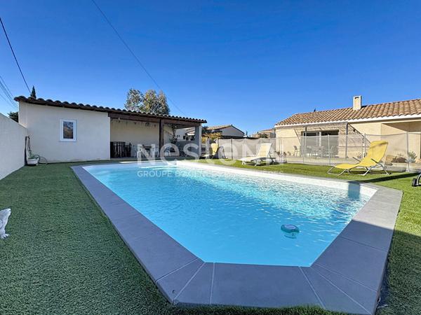 Maison Canet 4 pièce(s) 101 m2 de plain-pied 4 faces avec piscine et pool house