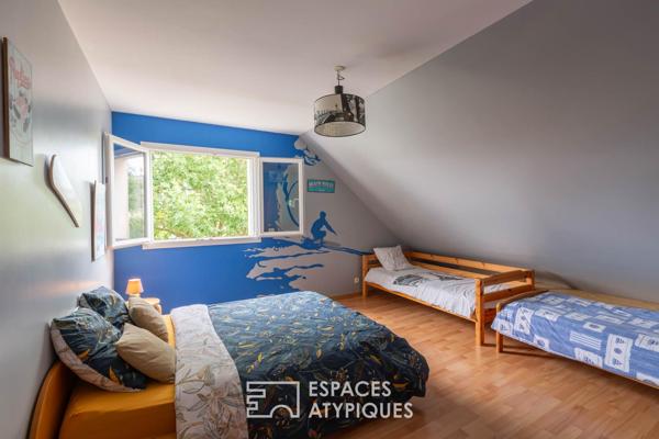 Vaste maison moderne et spacieuse, proche plages et commerces, local commercial