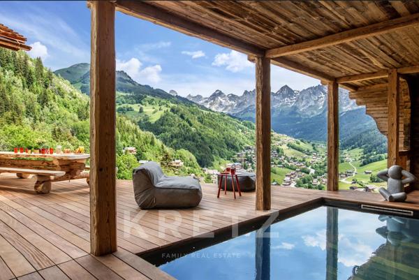 Grand-Bornand - Chalet d’exception avec piscine, spa, salle de sport et vue panoramique sur les Arav