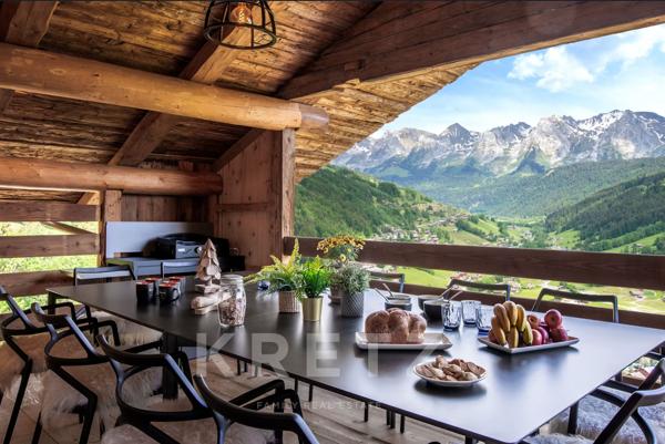 Grand-Bornand - Chalet d’exception avec piscine, spa, salle de sport et vue panoramique sur les Arav