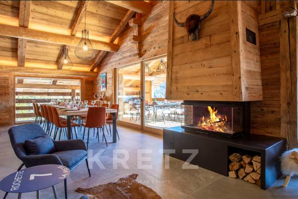 Grand-Bornand - Chalet d’exception avec piscine, spa, salle de sport et vue panoramique sur les Arav