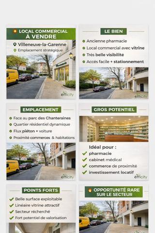 Local Commercial 3 pièces - 154 m²