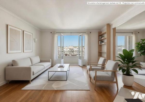 Boulogne Billancourt - Appartement traversant au dernier étage 