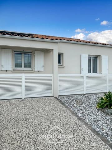 Maison récente de plain-pied, 3 chambres, au cœur du village d’Echillais