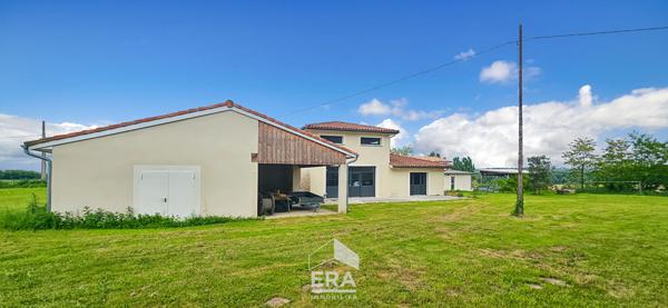 Proche LANGON - ST PARDON DE CONQUES - Belle propriété avec vue , deux maisons, garage, piscine, parcelle de 6000m²