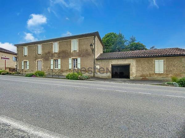 A vendre Maison de village 5 pièces de 134m2, à Ornezan, avec dépendance sur un jardin arboré de