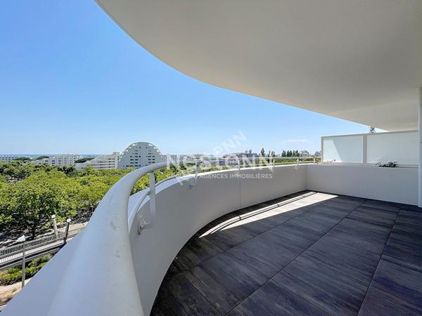 APPARTEMENT ÉTAT NEUF VUE MER T3, TERRASSE, PARKING LA GRANDE MOTTE