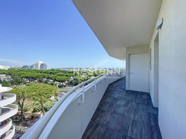 APPARTEMENT ÉTAT NEUF VUE MER T3, TERRASSE, PARKING LA GRANDE MOTTE