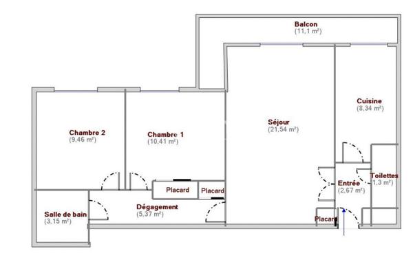 Appartement récent à vendre