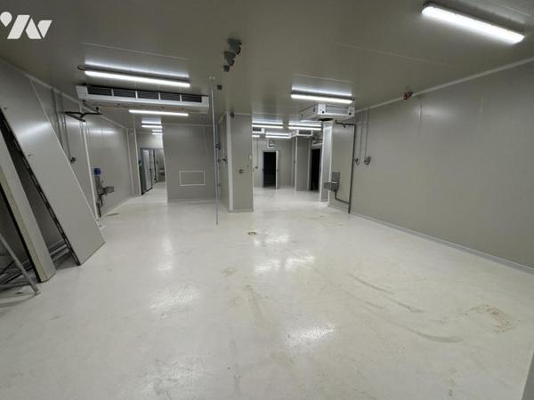 Un local professionnel d'environ 420 m² (équipé en alimentaire-froid)