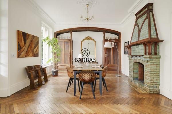 Nancy (54000) Maison de Maître Art nouveau signée César, Gruber & Vallin – 577 m² – Nancy – Rooftop & Jardin avec bassin