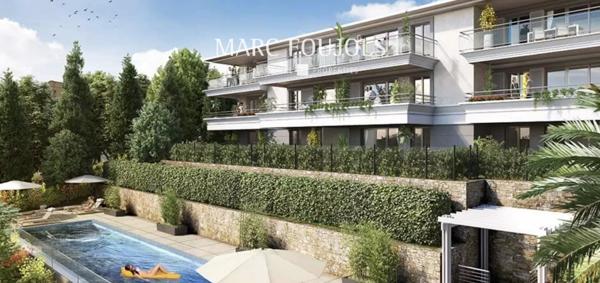 Cannet- appartement neuf vue mer panoramique 4 ch avec terrasses et 3 parkings fermés