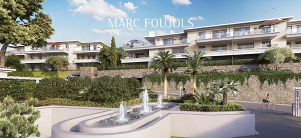 Cannet- appartement neuf vue mer panoramique 4 ch avec terrasses et 3 parkings fermés