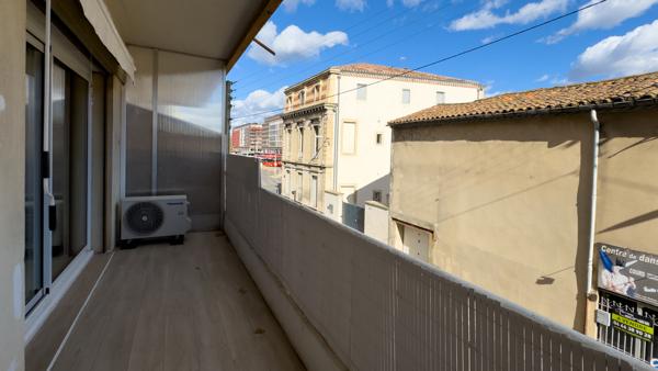 Appartement de 63 m² avec balcon, peroch des Arènes et de la gare