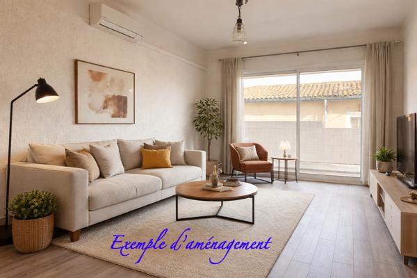 Appartement de 63 m² avec balcon, peroch des Arènes et de la gare