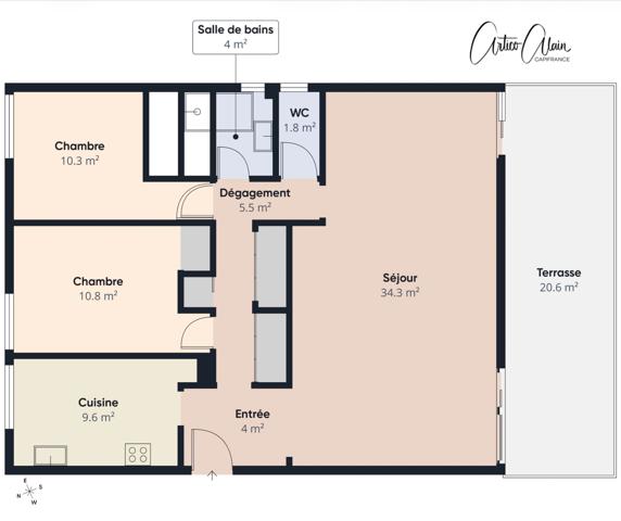 Appartement à vendre T3/T4 QUINT FONSEGRIVES (31)