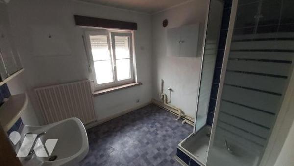 FOURMIES Maison semi-mitoyenne de 95 m2 habitable sur et avec 745 m2, comprenant :
- au rez-de...