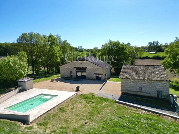 A 10 minutes d'Eymet - Maison en pierre de 3 chambres avec piscine