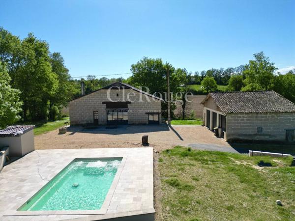 A 10 minutes d'Eymet - Maison en pierre de 3 chambres avec piscine