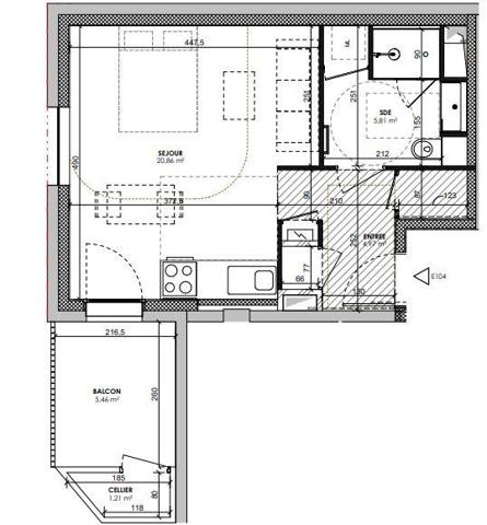 Studio à vendre 31 m² Lyon 7