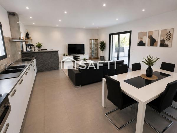 Maison contemporaine de plain?pied – 150 m² – Piscine au sel – Terrain clos 1300 m² – Prestations haut de gamme