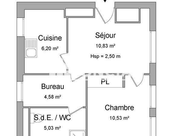 Location Appartement 2 pièces 37 m² - 12 RUE DE L'OULMET Albi 81000