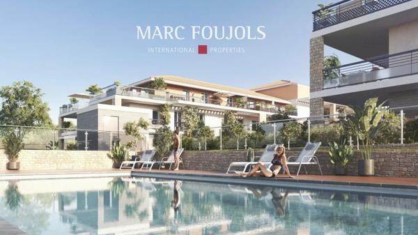 Vallauris/Golfe Juan 3 pièces avec grande terrasse, 2 parkings et piscine