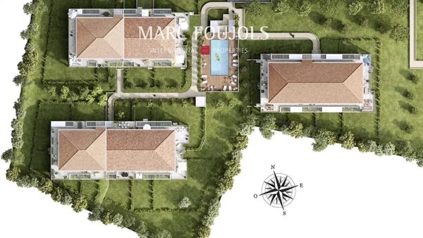 Vallauris/Golfe Juan 3 pièces avec grande terrasse, 2 parkings et piscine