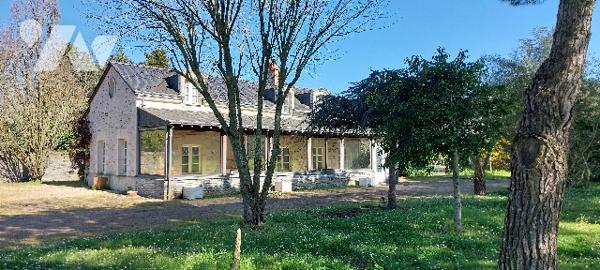 SAINTES-GEMMES-SUR-LOIRE, MAISON DE CARACTERE NICHEE AU SEIN D'UN PARC ARBORE DE 7.500 M²