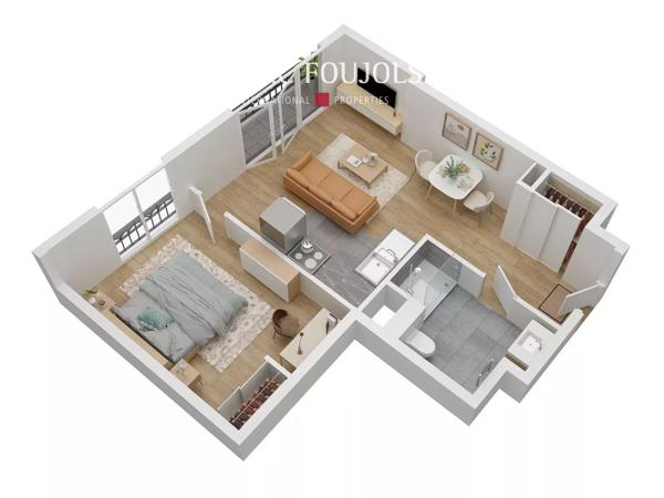 LEVALLOIS – appartement 2 pièces avec balcon, idéalement situé
