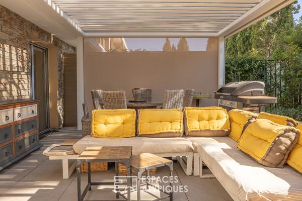 Appartement avec jardin, plage à pied, rooftop avec piscine vue mer