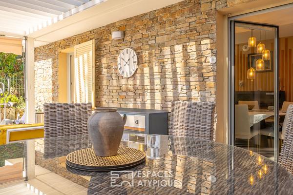 Appartement avec jardin, plage à pied, rooftop avec piscine vue mer