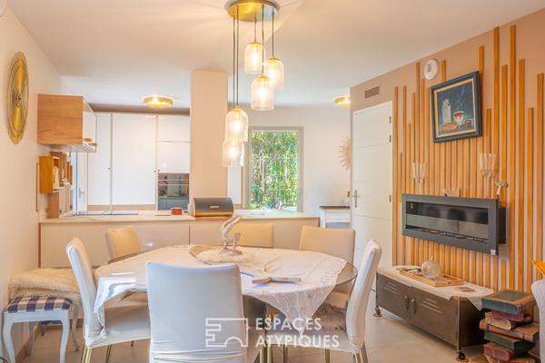 Appartement avec jardin, plage à pied, rooftop avec piscine vue mer