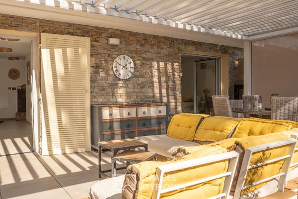 Appartement avec jardin, plage à pied, rooftop avec piscine vue mer