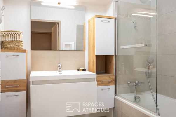 Appartement avec jardin, plage à pied, rooftop avec piscine vue mer