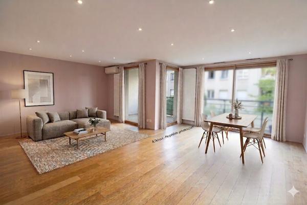 GRATTE CIEL -  ELEGANT T4 DE 105M² - BALCON A VIVRE - RESIDENCE DE STANDING AVEC  GARAGE ET CAVE
