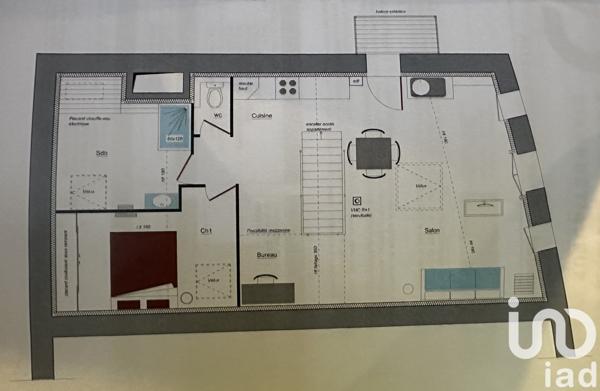 Appartement à vendre 2 pièces 59 m² La Côte-Saint-André