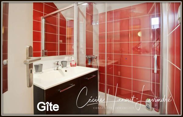 Châteauneuf-d'Ille-et-Vilaine (35430) CHATEAUNEUF D'ILLE-ET-VILAINE. Plein centre. Gîte (2 chambres) + longère (4 chambres). Terrain 825 m².