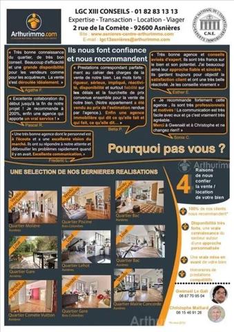 Location                                                      Appartement
                        
                     3 pièces                      49 m2                     à Asnières-sur-Seine
