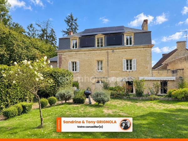 ÉLÉGANTE MAISON DE MAITRE AVEC TOIT MANSART, PARC ARBORÉ, VERGER ET DÉPENDANCES – PROCHE MÉZIDON-VALLÉE-D'AUGE