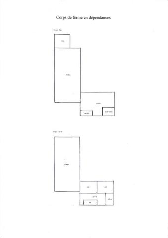 Yssingeaux, 43200 Tènement immobilier comprenant deux corps de ferme en pierre dont un rénové de 240 m² habitables, 5 chambres avec dépendances et un second à usage de dépendance, l'ensemble sur 1154m² de terrain