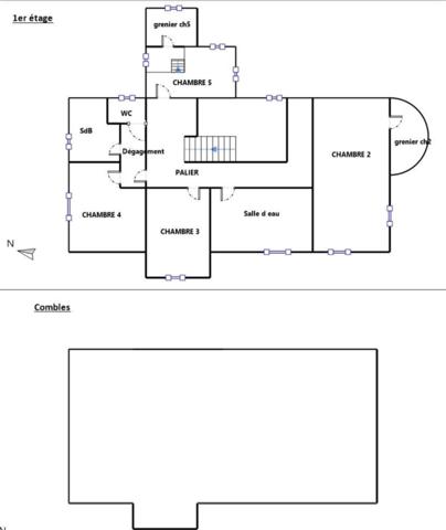 Maison à SAINT-BRICE-EN-COGLES, 35460 - 7 pièces 223m²